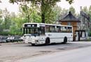 Autobus linii T-3 na ptli przy dworcu kolejowym w Makoszowach.